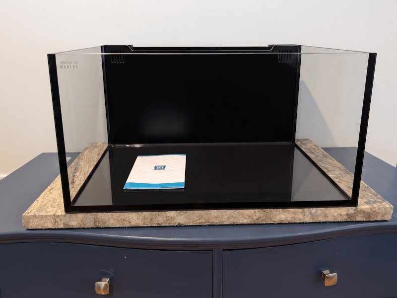 Empty Innovative Marine 25 gallon lagoon tank